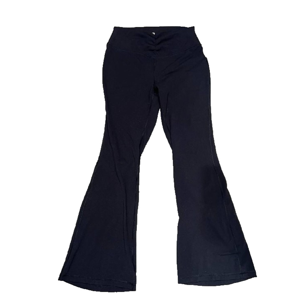 Yogalicious High Waist Y2K flare Proof Boot Cut Yoga Pants Black XL A006362 - Picture 3 of 10